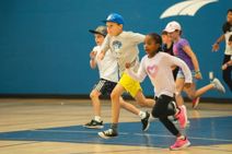 kids in gymnasium