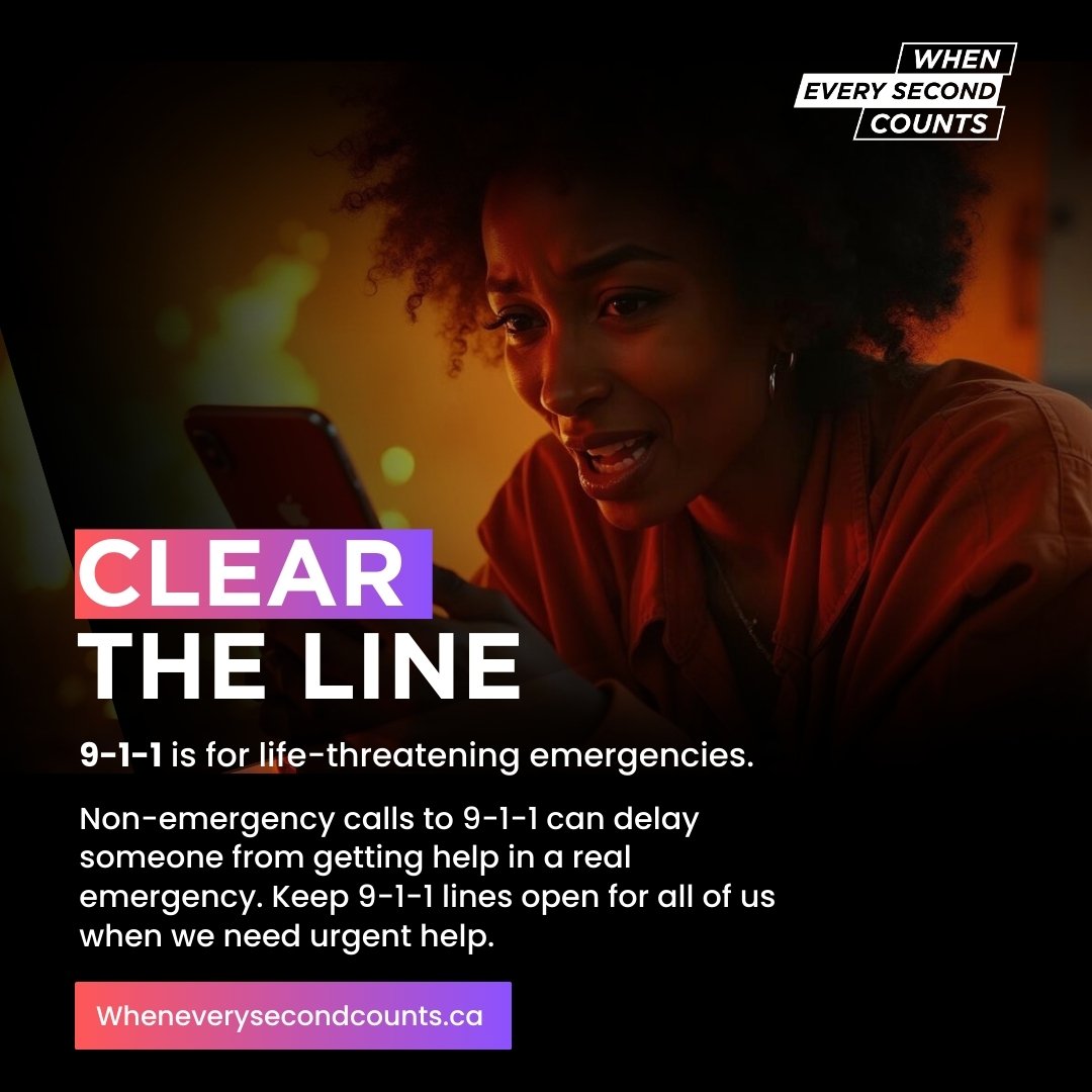 Graphic image that says "clear the line" and gives a web link to visit
