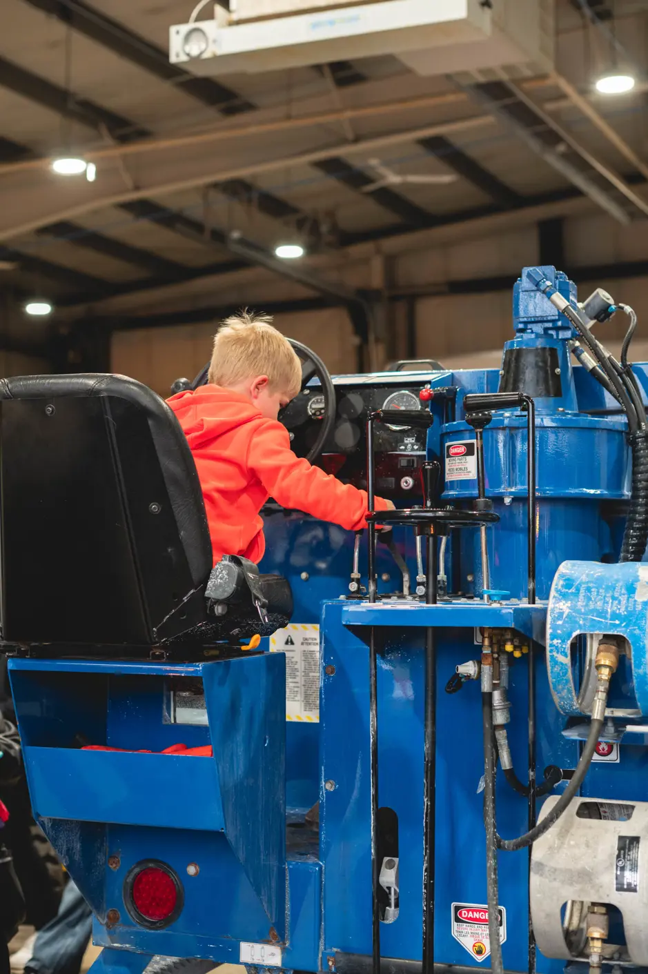 picture of child on truck