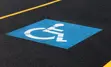 Up close photo of an accessible parking spot