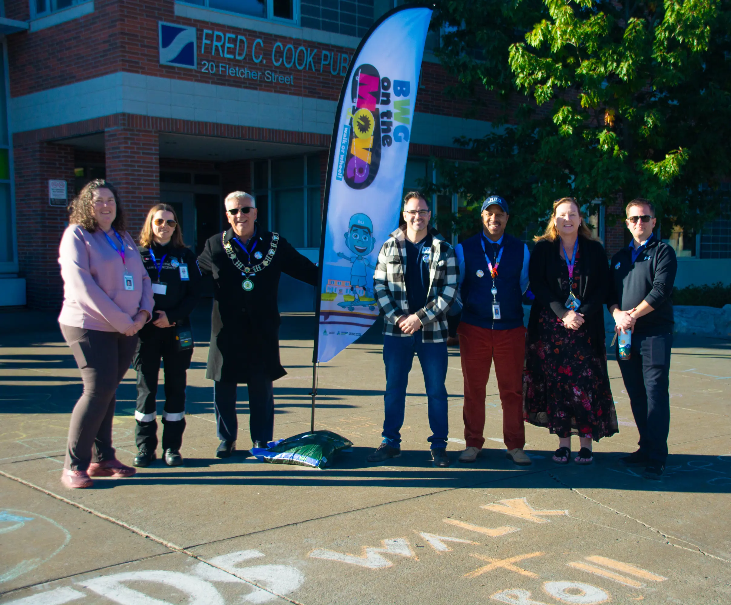Members or Council and Fred C Cook Staff