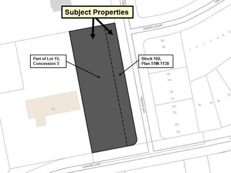 map outlining subject properties