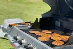 burgers on a BBQ