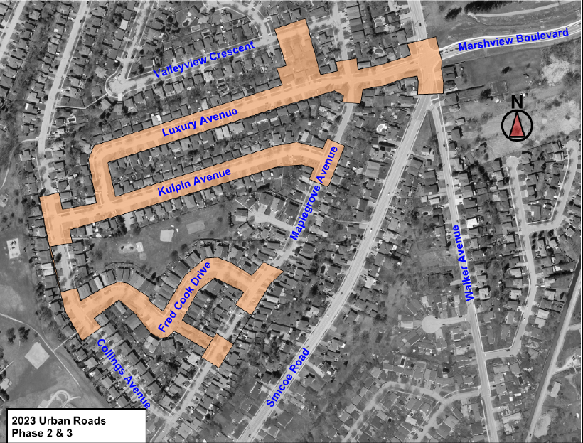 Map indicating project area