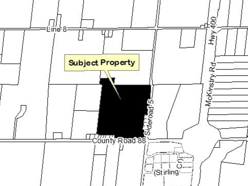 Map indicating subject property Map indicating subject property