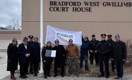 Photo from Coldest Night of the Year Flag Raising