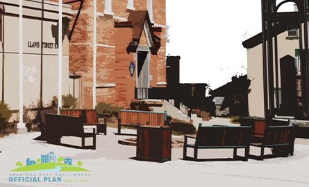 Photo of Courthouse Courtyard in BWG