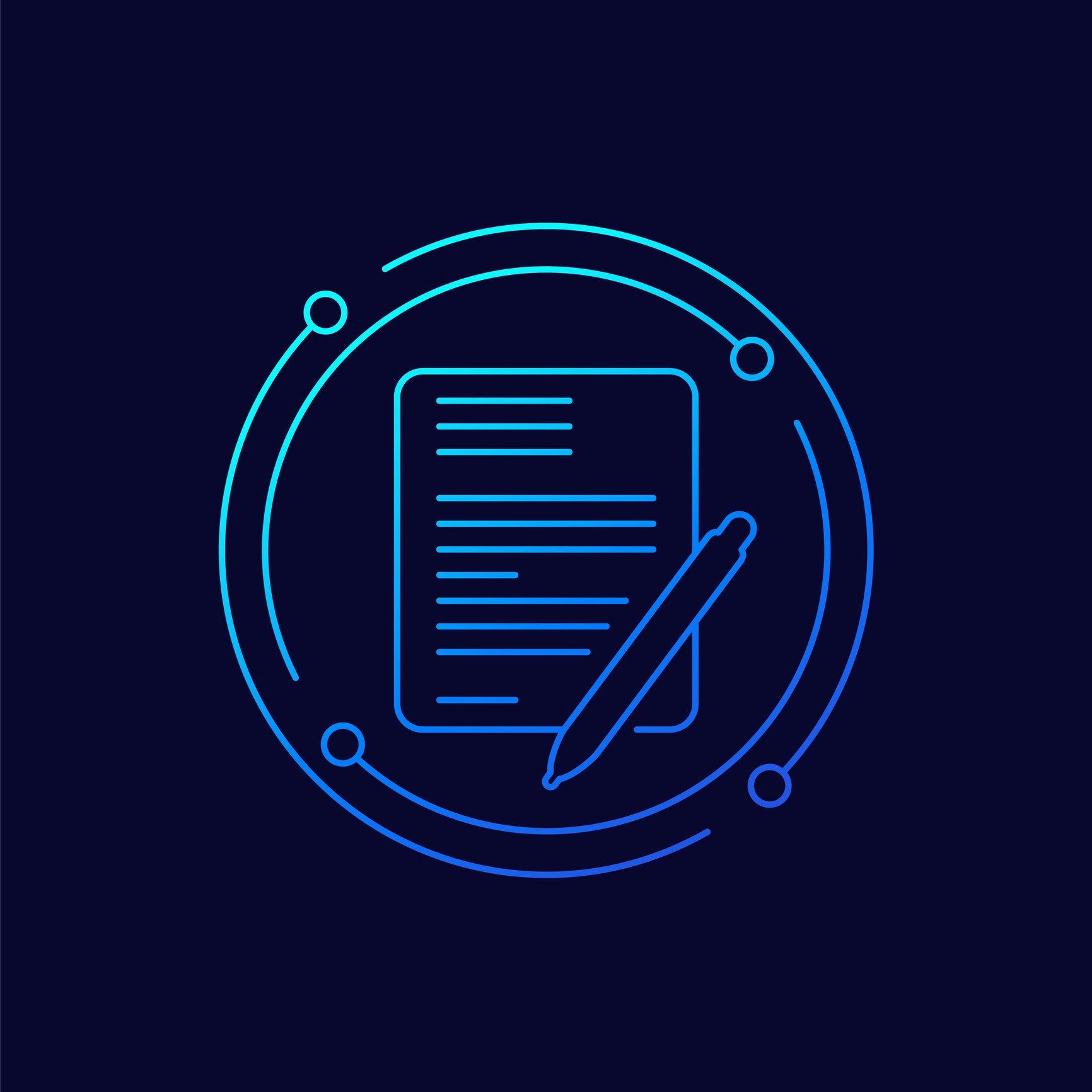 graphic of pen and paper