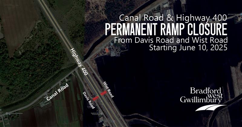 Image of Canal Road and 400 ramps on map