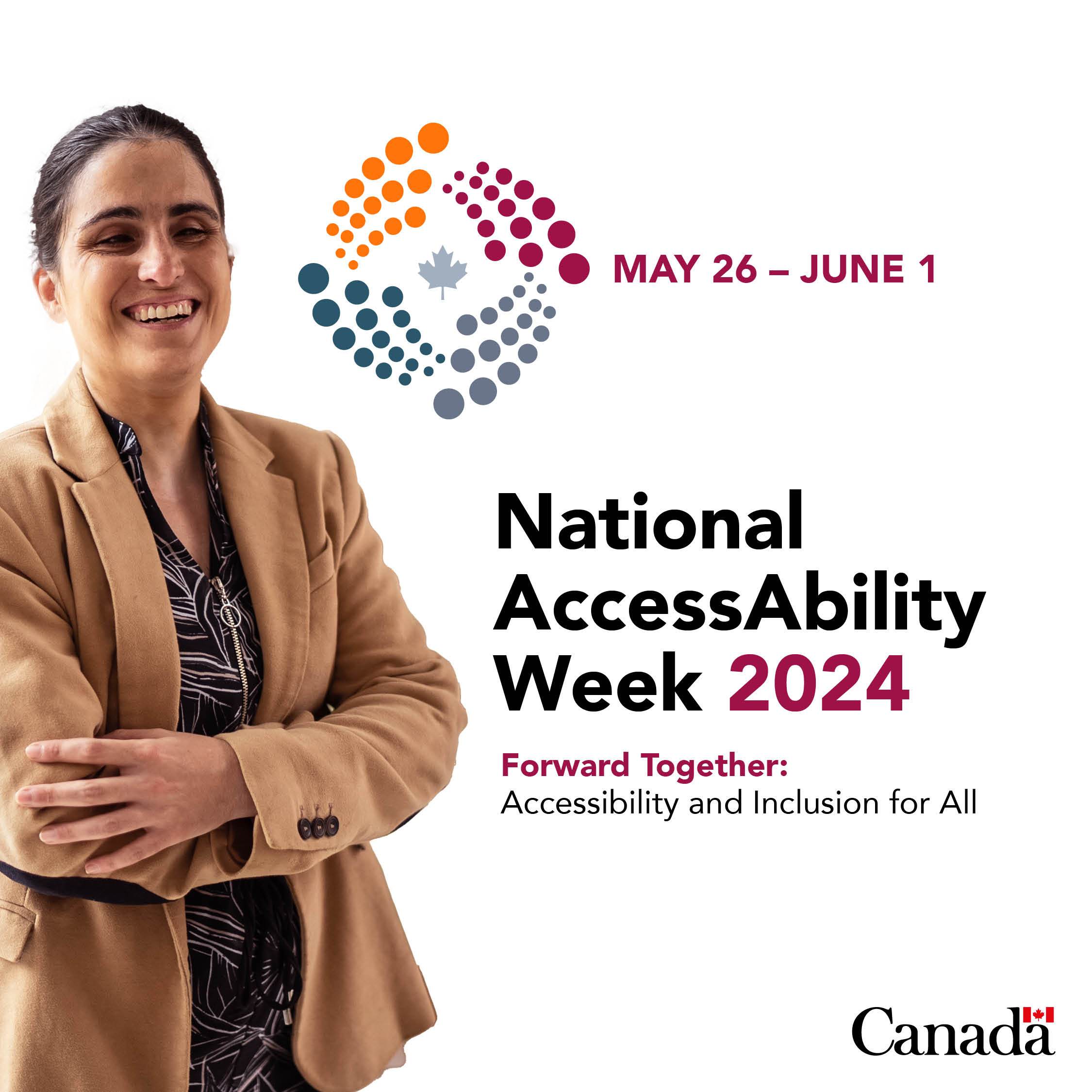 Graphic promoting National AccessAbility Awareness Week