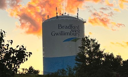 Water tower in BWG