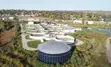 Aerial view of BWG's wastewater treatment plant on Dissette Street
