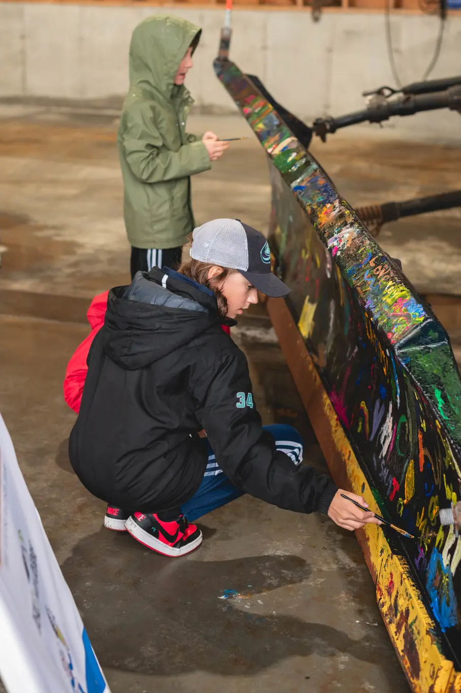 picture of child on truck