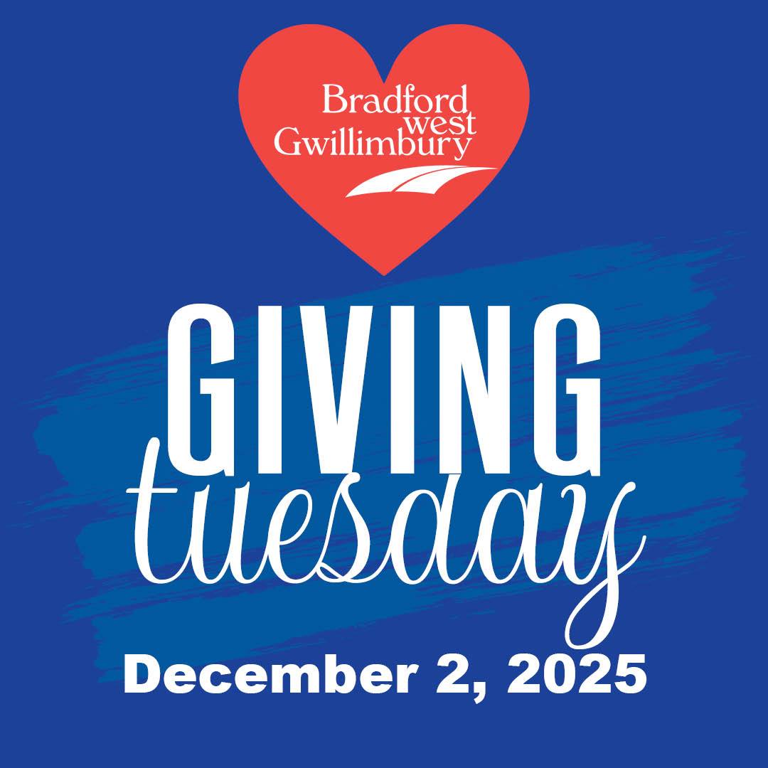 giving tuesday within a heart with December 2 date