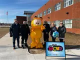 BWG's Enforcement Division with Garfield promoting On the Move