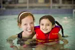 two swimmers